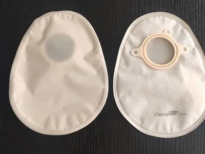 Bag Ostomy Dau ddarn ar gau